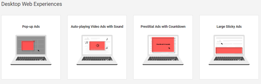 Zakázané reklamy pro desktop