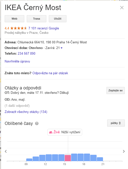 Správně vyplněný knowledge panel podpoří lokální SEO