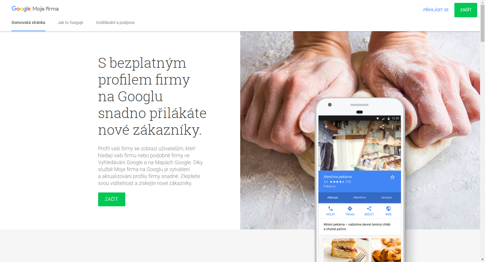 Vyplňte si profil na webu Google Moje Firma 