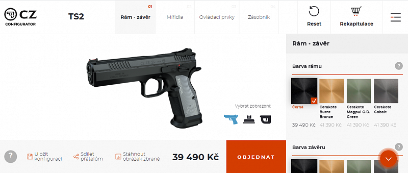 Konfigurátor česká zbrojovka.